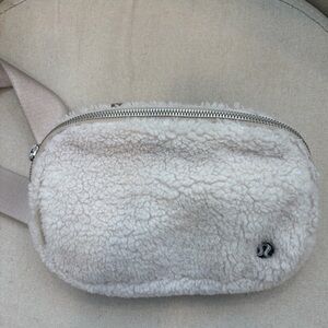 Lulemon athletica Cream Sherpa Crossbody Bag